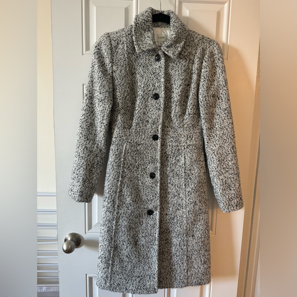 J Crew Tailored Houndstooth Coat
